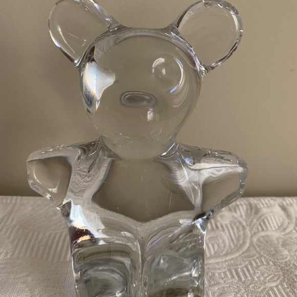Daum Crystal, France, 6" Crystal Bear - Picture 1 of 4